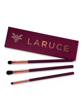 LARUCE BEAUTY SPECIAL EDITION 3 PIECE EYE BRUSH SET - BRAND NEW, SEALED